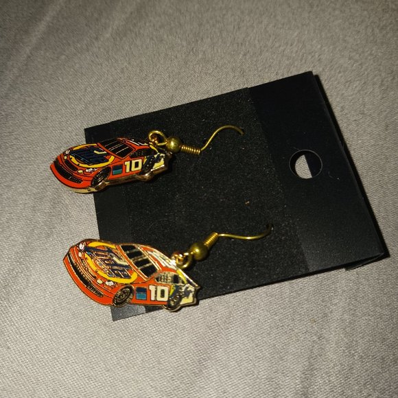 NEW! VINTAGE Racecar Earrings - Picture 2 of 6